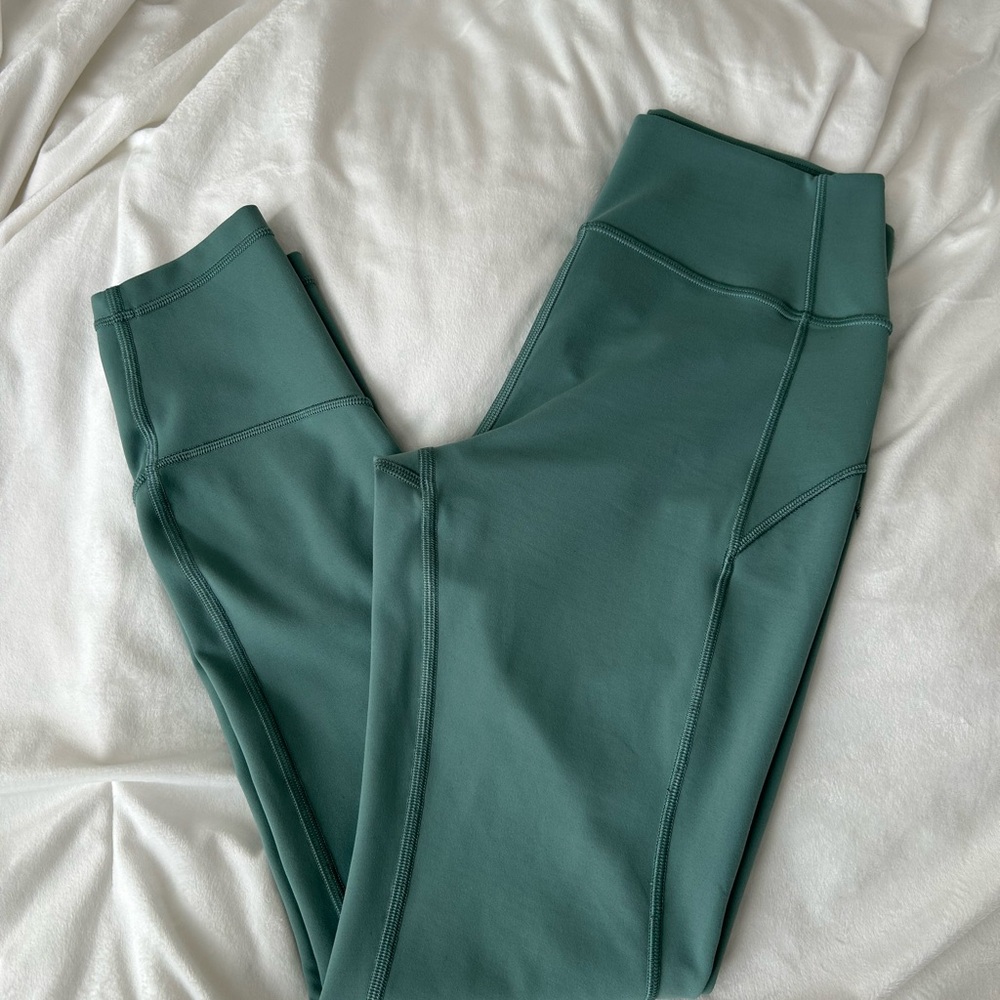 Lululemon In Movement Green Leggings